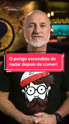 O perigo escondido de nadar depois de comer! #curiosidades #fatosdesconhecidos #hidrocussao #fluxosanguineo #digestão 