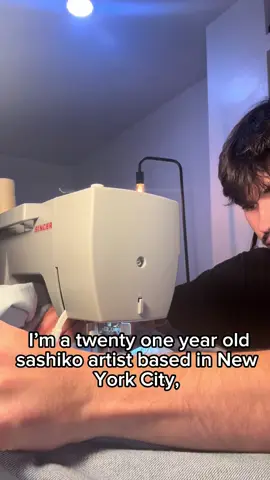 I’m 21, trying to build a life around something I genuinely love, sashiko. Every stitch, every repair is a step toward making this my full-time thing. I’m just a one-person setup in NYC, building this from my little workspace, one piece at a time. If you believe in slow craft, handmade work, or just supporting someone chasing what they love, your support means everything. Dm me @SpencerSashiko #sashiko #visiblemending #boro #slowfashion #handstitched               