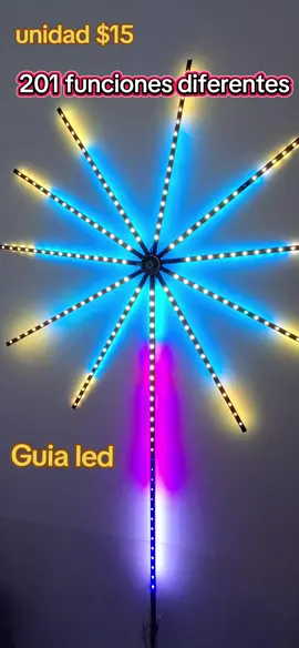 guia led la puedes vincular a Bluetooth ✅️  ,incluye control más de 201 funciones efectos fuegos artificiales #luzled #navidad #navidadentiktok #epocanavideña😍🎄 #paratii 