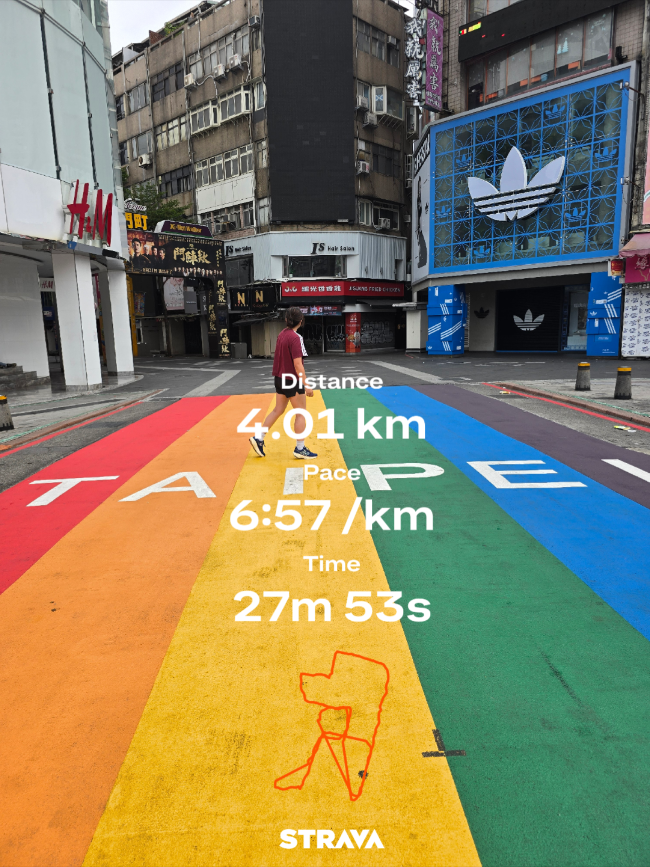 Ocular RUN in Ximending, Taipei #runtok #strava #travel #Fitness #marathontraining 