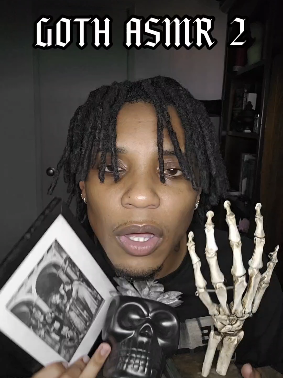 Goth ASMR 🌹 #goth #asmr #karlasmr #asmrsounds #tingles 