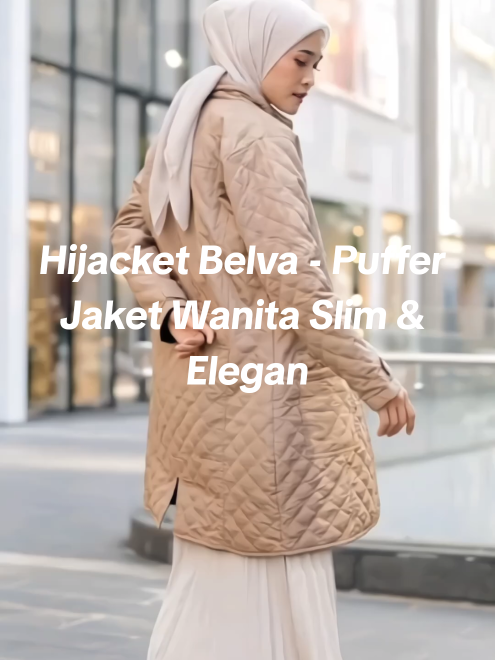 Hijacket Belva Puffer Jaket Wanita Slim & Elegan #jaketumroh #jaketliburan #jaketmuslimah 