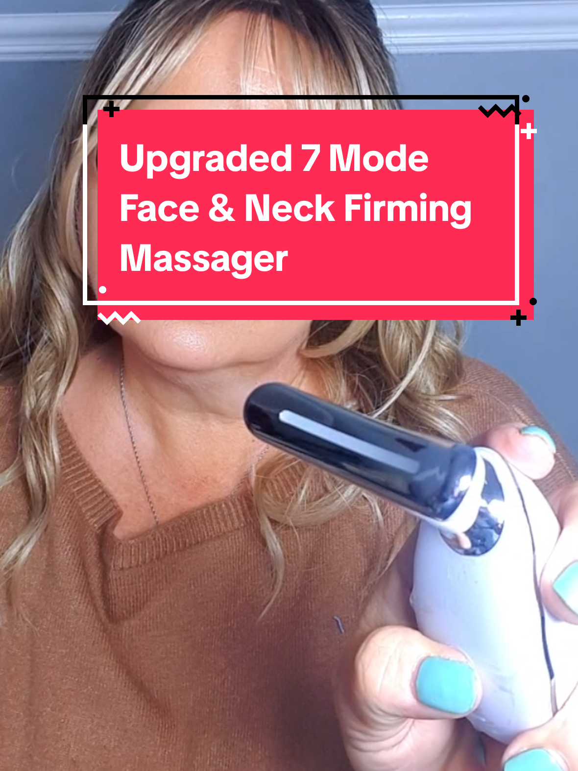 New Upgraded Face & Neck Massager  Skin Tightening  Soothes inflammation  Promotes collagen Lymphatic Drainage Skin Cell Growth #massager #firming #facecare #beautyhacks #skin 