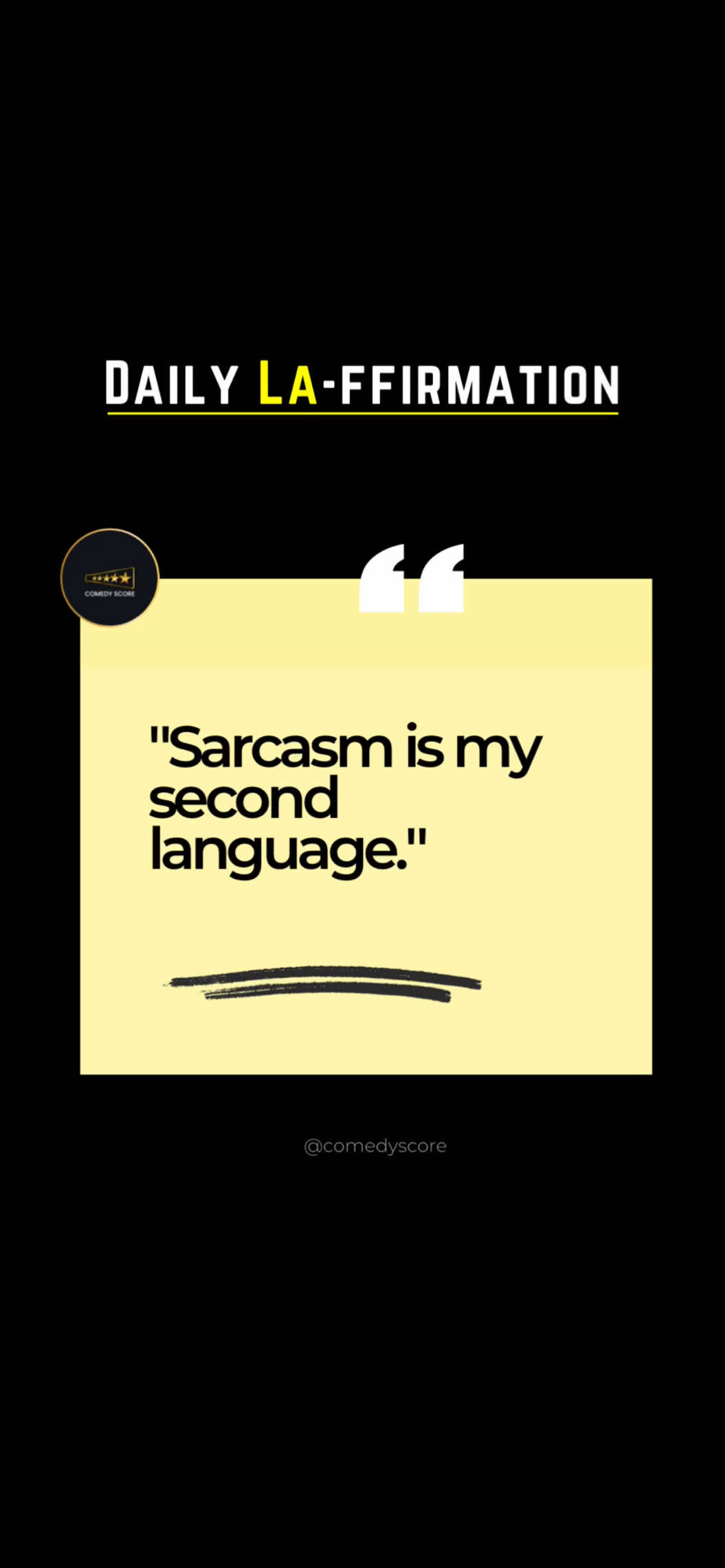 I thrive where the crickets live.  .  .  .  .  #LaFFirmation #ComedyScore #AwkwardFunny #TooRelatable