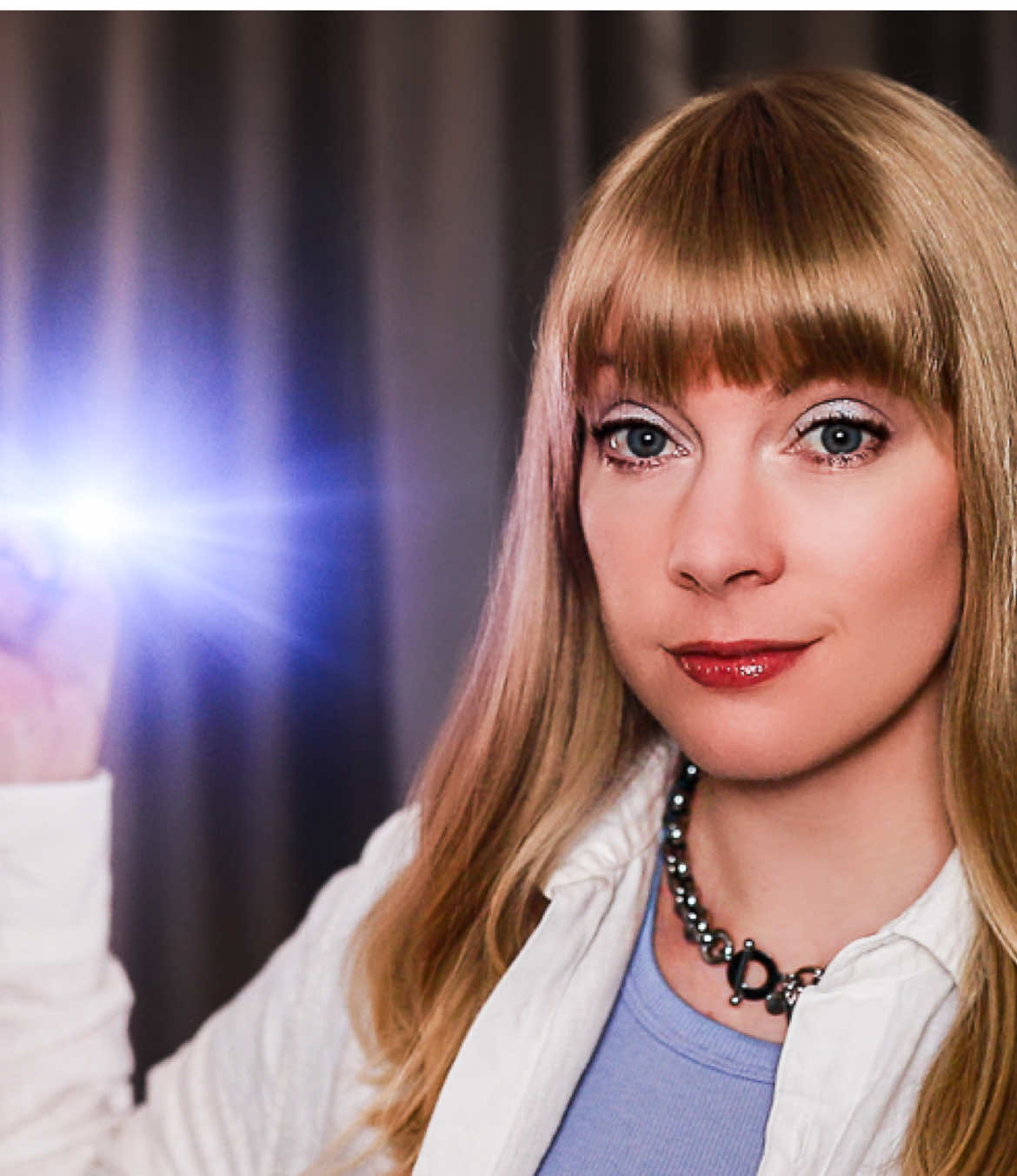 ASMR Cranial Nerve Exam… but the doctor is kinda sus 🤨 Full roleplay out now on YT ♥️ #asmr #cranialnerveexam #doctor #asmrroleplay #satisfying #relaxing #whisper #asmrsounds #funny #asmrvideo #usa #tiktokusa #relax 
