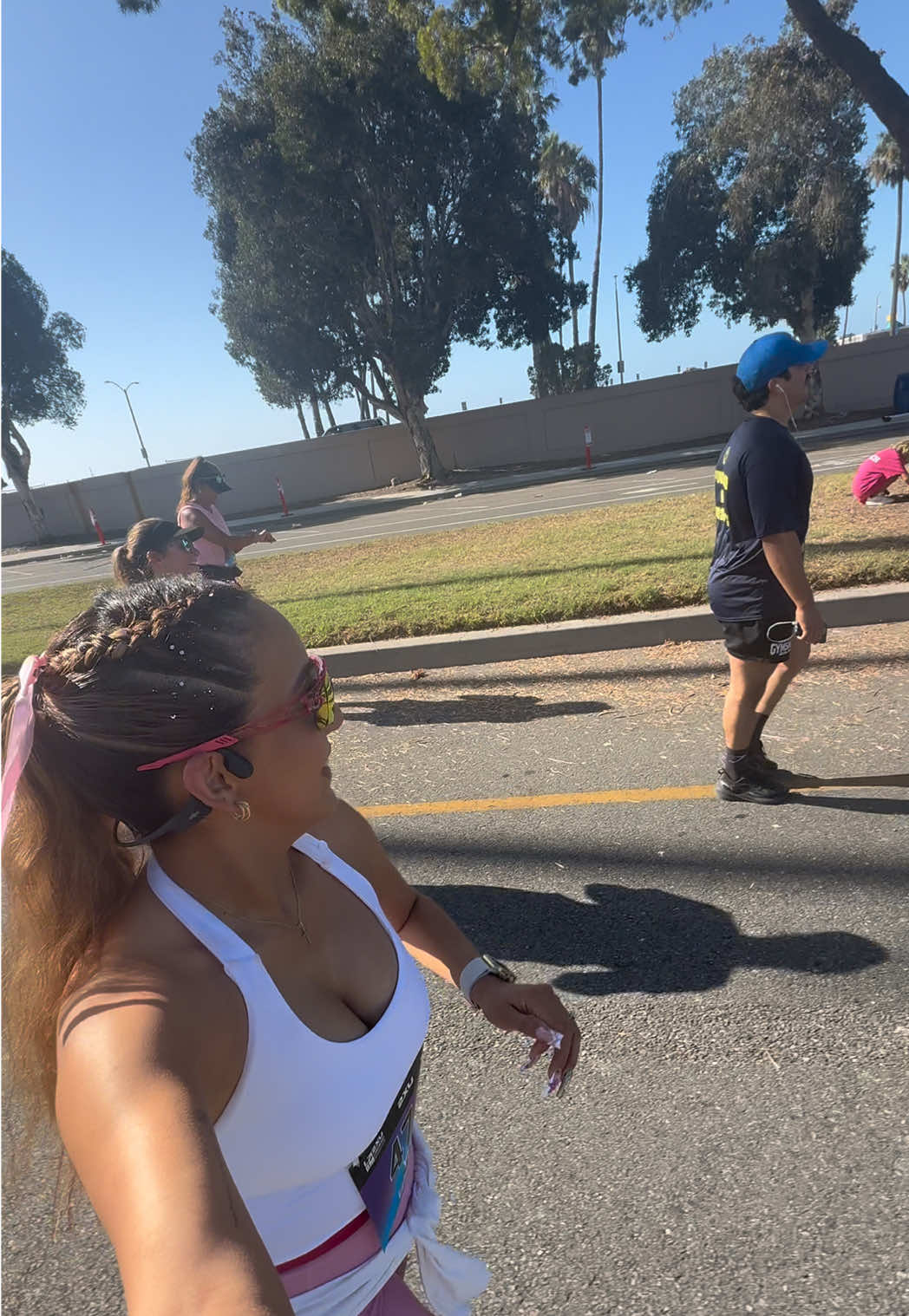 Solo corri para usar este audio🙈😂 si se pudo!! 🥹 #halfmarathon #mediomaraton #runnergirl #longbeach 