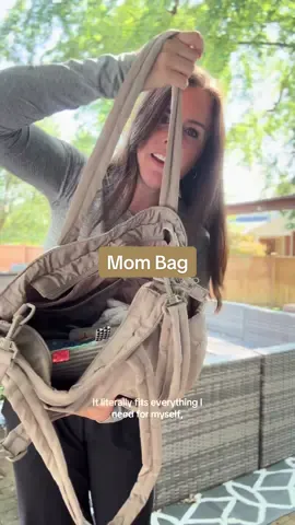 The catch all bag for everything you need #mombag #travelbag #totebag #totebags #pufferbag 