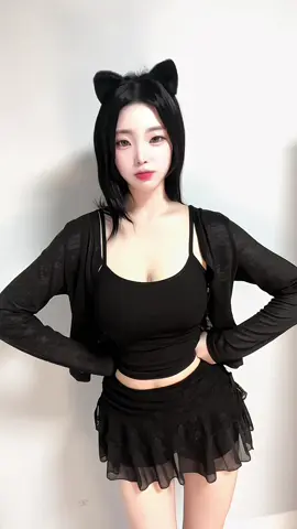 오늘은 블랙야옹🐾 #fyp #OOTD #foryou #tiktok #trending 