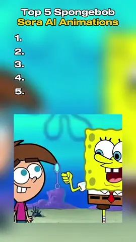 Top 5 Spongebob Sora 2 AI Animations #top5 #sora #sora2 #soraai #spongebob 