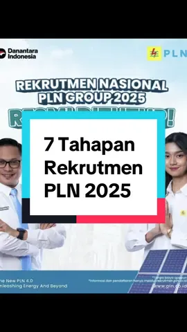 ⚠️7 Tahapan Tes Rekrutmen PLN 2025 *mengacu pada pendaftaran rekrutmen PLN 2025 sebelumnya 1. Tes Administrasi  2. Tes Intelegensi (Spasial, Numerik, & Verbal) 3. Tes Akademik & Tes Bahasa Inggris 4. Psikotes 5. MCU (mata & gigi) 6. Wawancara  7. Diklat Prajabatan Tag: Rekrutmen PLN 2025 Bahan Belajar Ebook Kisi-Kisi Soal Terbaru #RekrutmenPLN2025 