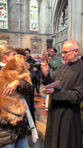 The annual pet blessing service at St John the Baptist Church, Holland Park, is held to celebrate the Feast of St Francis, the patron saint of animals #pets #blessing #thingstodoinlondon #london #fyp 