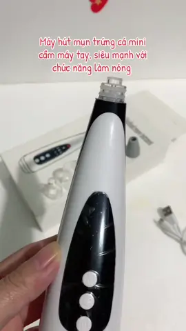 Máy hút mụn trứng cá mini cầm, siêu mạnh với chức năng làm nóng #xuhuong #mayhutmun 
