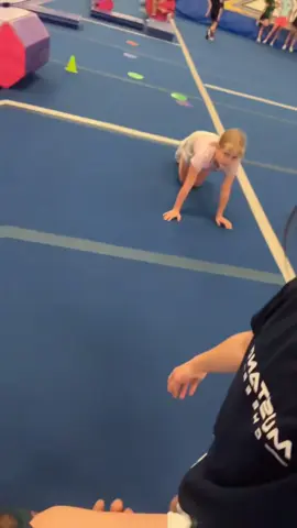 Little Caroline doing her thing in our lesson
