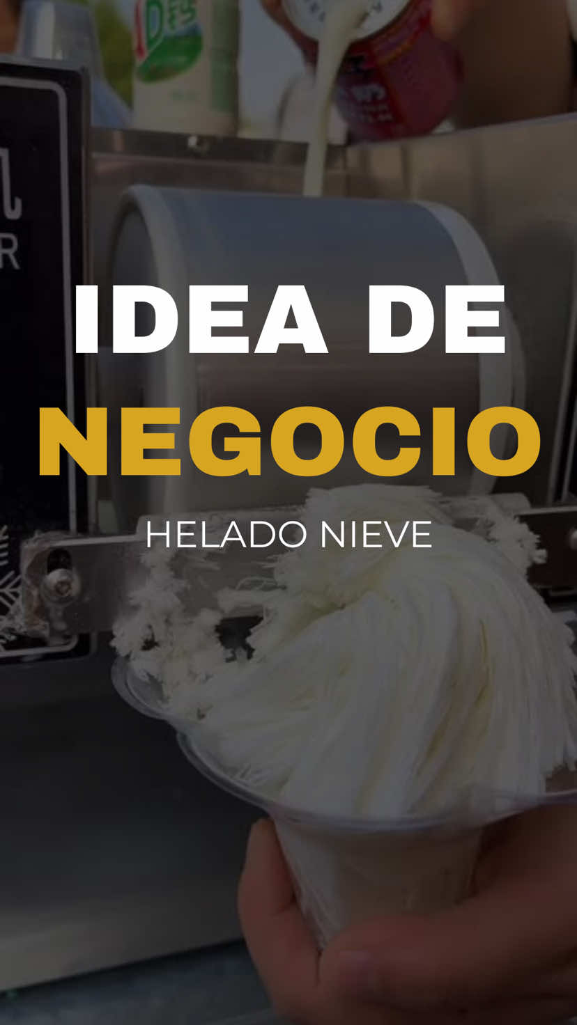 Un helado en rollitos que es viral y se vende solo 🍦 La máquina la encontras en el link de la descripción de mi perfil #IdeasDeNegocios #Emprender #Innovación #FoodBusiness