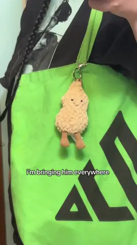 cutest jelly cat keychain / bag charm i love this little peanut im bringing him everywhere with me he must see the world #jellycat #keychain #bagcharm #plushie #giftideas 