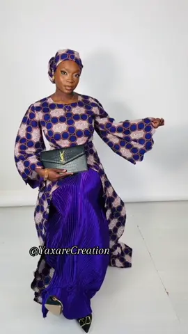 MODEL SARA✨ Elegance speaks for itself..✨ 3piece Dress+Skirt+Scarf.  #Yaxarecreation🔥 #waxstyle #africandress #hausa #soninkara🇸🇳🇲🇱🇲🇷🇬🇲🇬🇳 