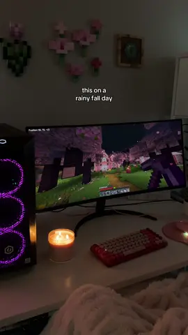 I live for the cozy minecraft days #Minecraft #minecraftgaming #minecraftgameplay #pcsetup #GamerGirl 