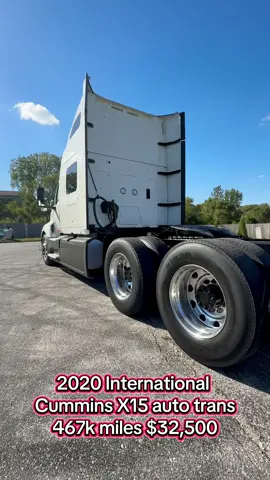 2020 International LT Cummins X15  12 speed automatic transmission  230” wheel base 2.64 rear ends  Double bunk sleeper Fresh DOT and Detail Financing and warranty available  467k miles  Multiple units.  $32,500 #trucksoftiktok  #trucker #truckerlife #truckin #semitruck 
