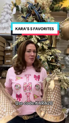 Now it’s Kara’s turn! Check out Kara’s five favorite things at TMI Gifts. Her top picks are full of holiday sparkle and creative inspiration. Shop at tmigifts.com and don’t forget to use code KARA20 for 20% off!  #christmasdecor #christmas #christmas2025 #fyp #favorites 