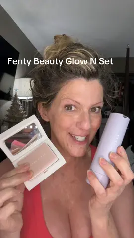 Fenty Beauty Glow N Set Essentials: Hydra Vizor Huez Refillable Tinted SPF 30 Moisturizer + Invisimatte Instant Setting & Blotting Powder @Fenty Beauty #fentybeauty #beauty #GlowUp #makeup #tiktokshopcreatorpicks 