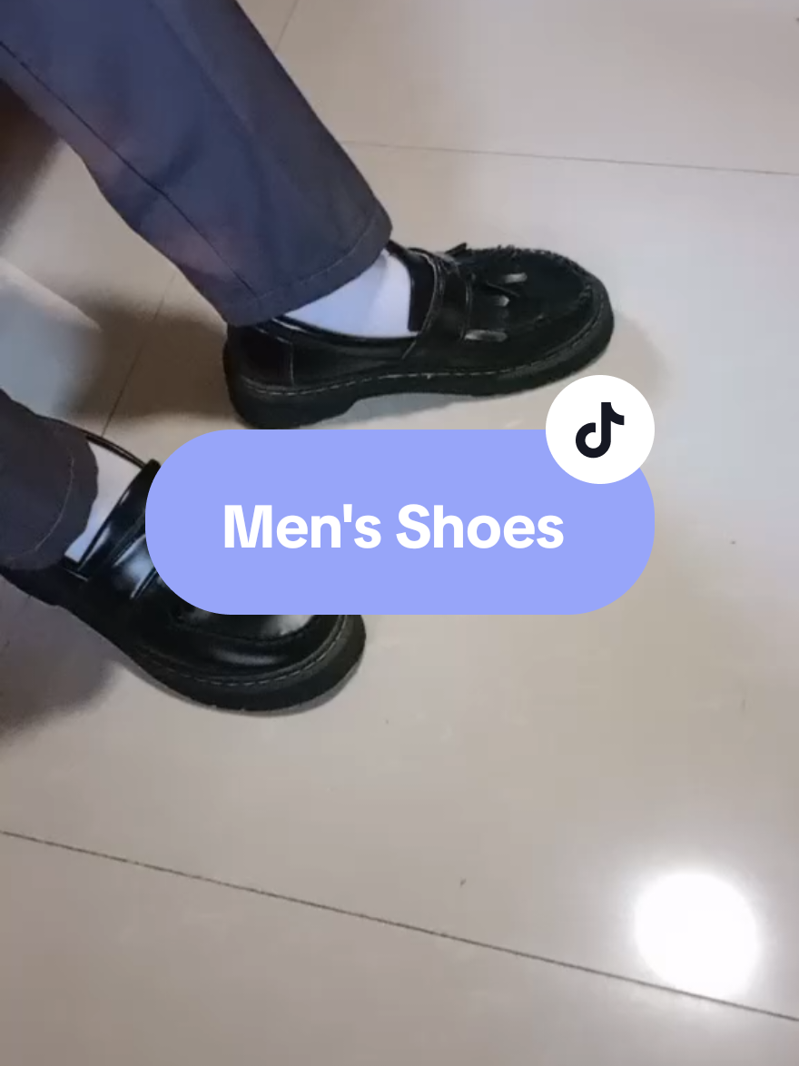 FUTURE Seeds Men Classic Black PU Leather Shoes  Pang school or work✨ #mensshoes #mensfashion #loafers #loafershoes #shoes 