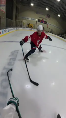 Lil pov back hander #hockey #swaggyp #pov 