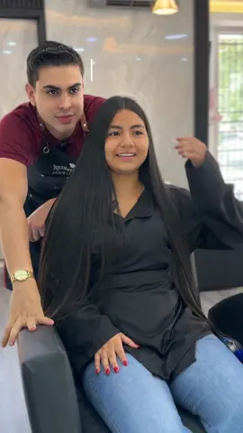 su primer cambio de look! Qué tal? . . . . #hair #haircolor #balayage #balayagehair #fyp 