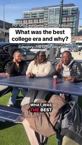 What was the best college era and why? @3o7tv asked this question from “The Great Debate” category of PO’ UP! Card Game: College Edition. If you pull this card you have to choose two people to debate this topic. The room chooses a winner and the loser has to PO’ UP!  Answer more questions like this with PO’ UP! Card Game and play PO’ UP! Live during Howard Homecoming Week on 10/23! #poupcards #collegeera #90s #2010s #2020s 