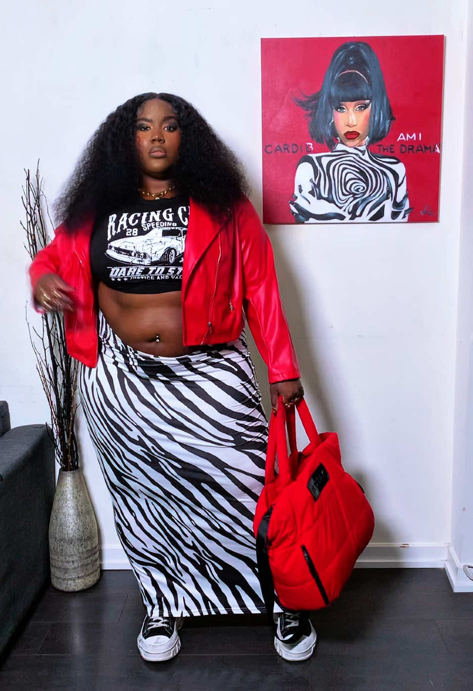 Match My Art🎨[ Series]: Cardi B Edition 💃🏿 Y’all missed this series it’s been a while 👀🤭 Acrylic on Canvas Size-24x24 Year-2025 Available on my Website! LINK IN MY BIO  YALL TAG HER IN THE COMMENTS SO HE CAN SEE DROP SOME 🔥🔥 IN THE COMMENTS @Cardi B #art #artist #cardib #plussizefashion #plussizemodel                          