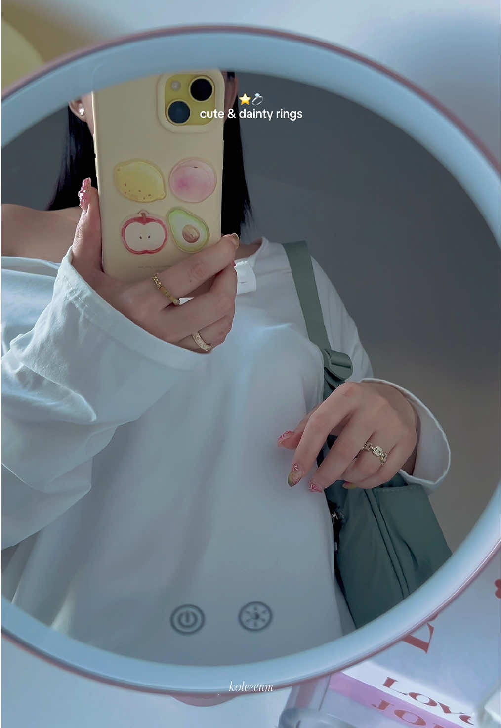 These cute & dainty accessories tho 💎 #accessories #ring #ringstack #adjustablerings 