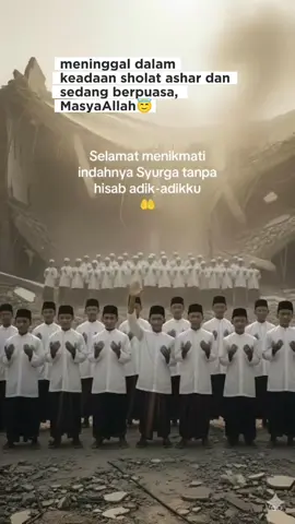 masyAllah tabarokallah,,,sunggu beruntungnya orang tua kalian,mempunyai anak2 yg soleh..  #pondokpesantren #anaksantri #bangunanambruk #allahummashollialasayyidinamuhammad #syahid 