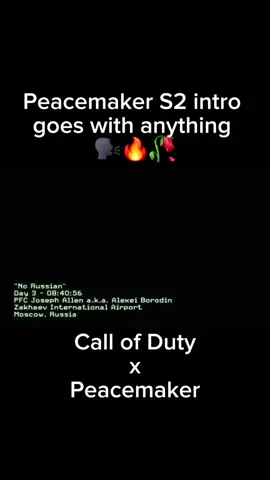 Peacemaker S2 Intro Goes With Anything pt 5 #callofdutywarzone #meme #peacemaker #dc #dccomics 