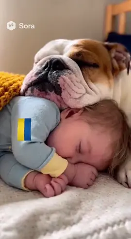 #dog #ukraine🇺🇦 #sleep #baby#ai 