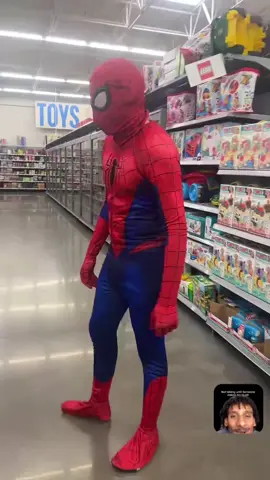 Join the lives😭😭 #walmart #spiderman #prank 