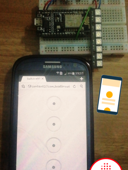Control de luces LED por interfaz Web con ESP8266 en MicroPython #luces #web #iot #esp8266 #ArmandoCircuitos 