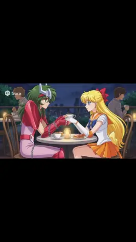 sailor Venus x Shun de andrómeda (sailor Moon x Saint Seiya) #sailormoon #saintseiya #fyp #anime #sora 