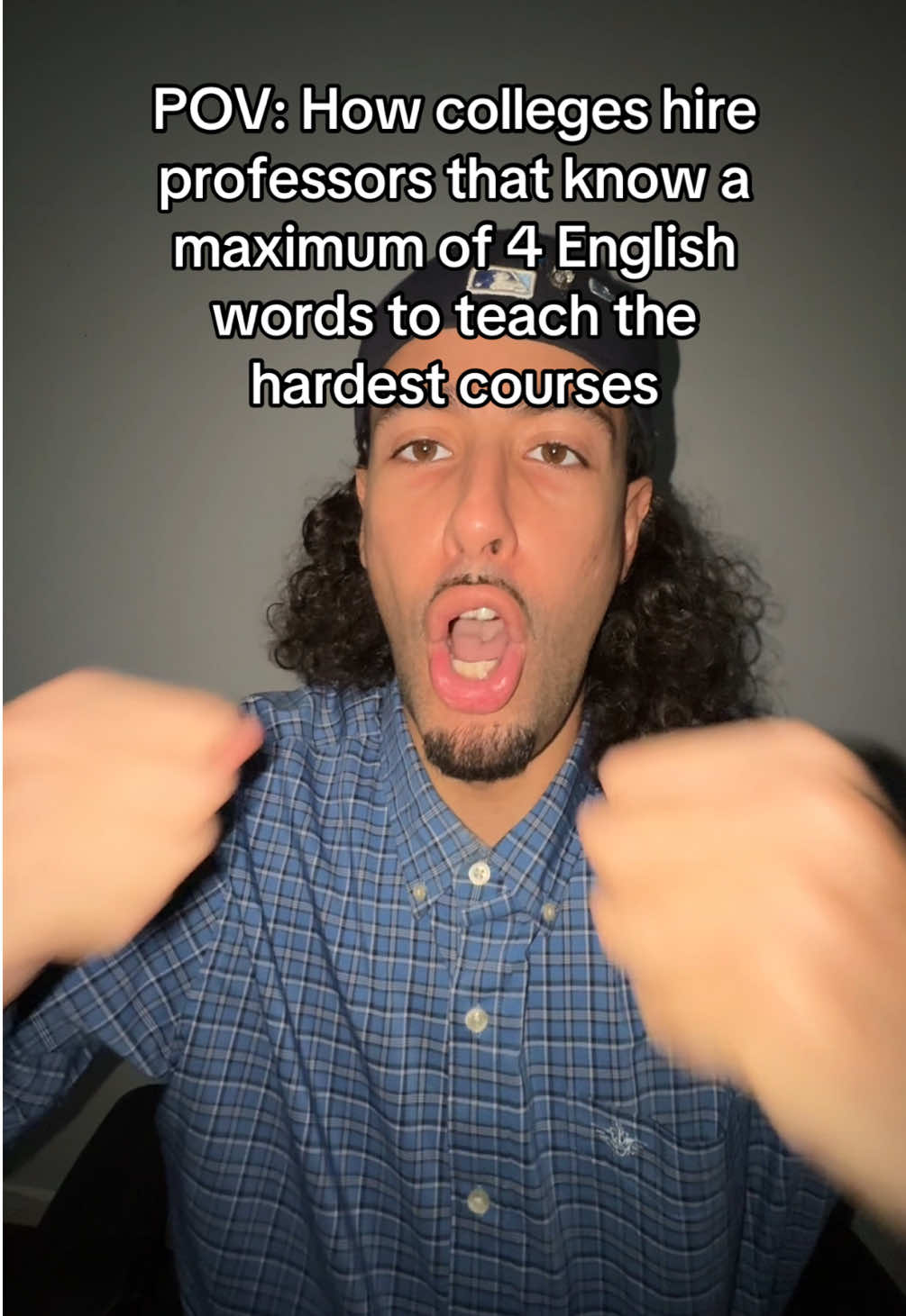 Colleges love hiring non English speakers to teach the hardest classes 😭