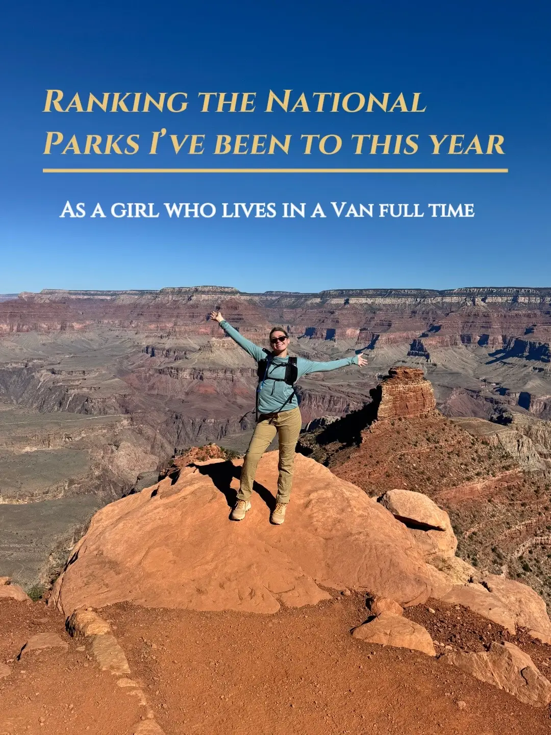 Disclaimer: all of ours parks and beautiful and important in their own way! This is just my preference and I think it’s fun to see other people’s :) #solofemaletraveler #vanlifetravel #vanlifediaries 