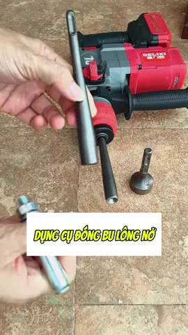 Dụng cụ đóng bu lông nở gắn máy khoan búa #dungcudongbulong #xuhuong #giadungtienich 