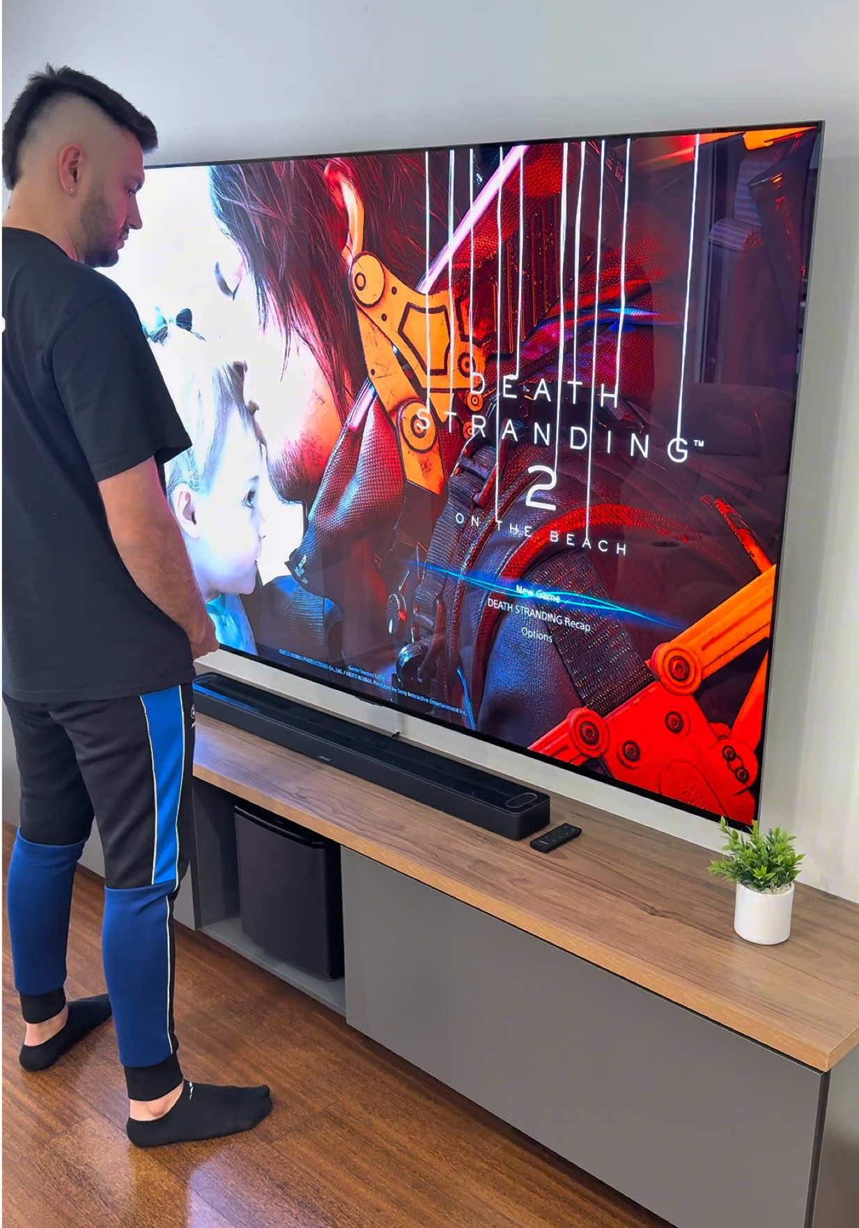 83” OLED + Death Stranding 2 = WOW 🔥  #deathstranding #deathstranding2 #ps5 #GamingSetup #hometheater 