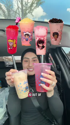 Barbie World Boba x Kung Fu Tea🧋🎀STOP BY BEFORE OCT.15 Um hello???? GIVE ME THEM ALL!  Which barbie drink will you try first?  #ad #paidpartnership @Kung Fu Tea @barbie #kftxbarbie #kftbarbiebobaworld 