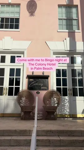 Every Sunday at 5:30pm, the Colony Hotel in Palm Beach has bingo night! So fun!!! #palmbeach #palmbeachisland #palmbeachflorida #thecolonyhotel #bingonight 