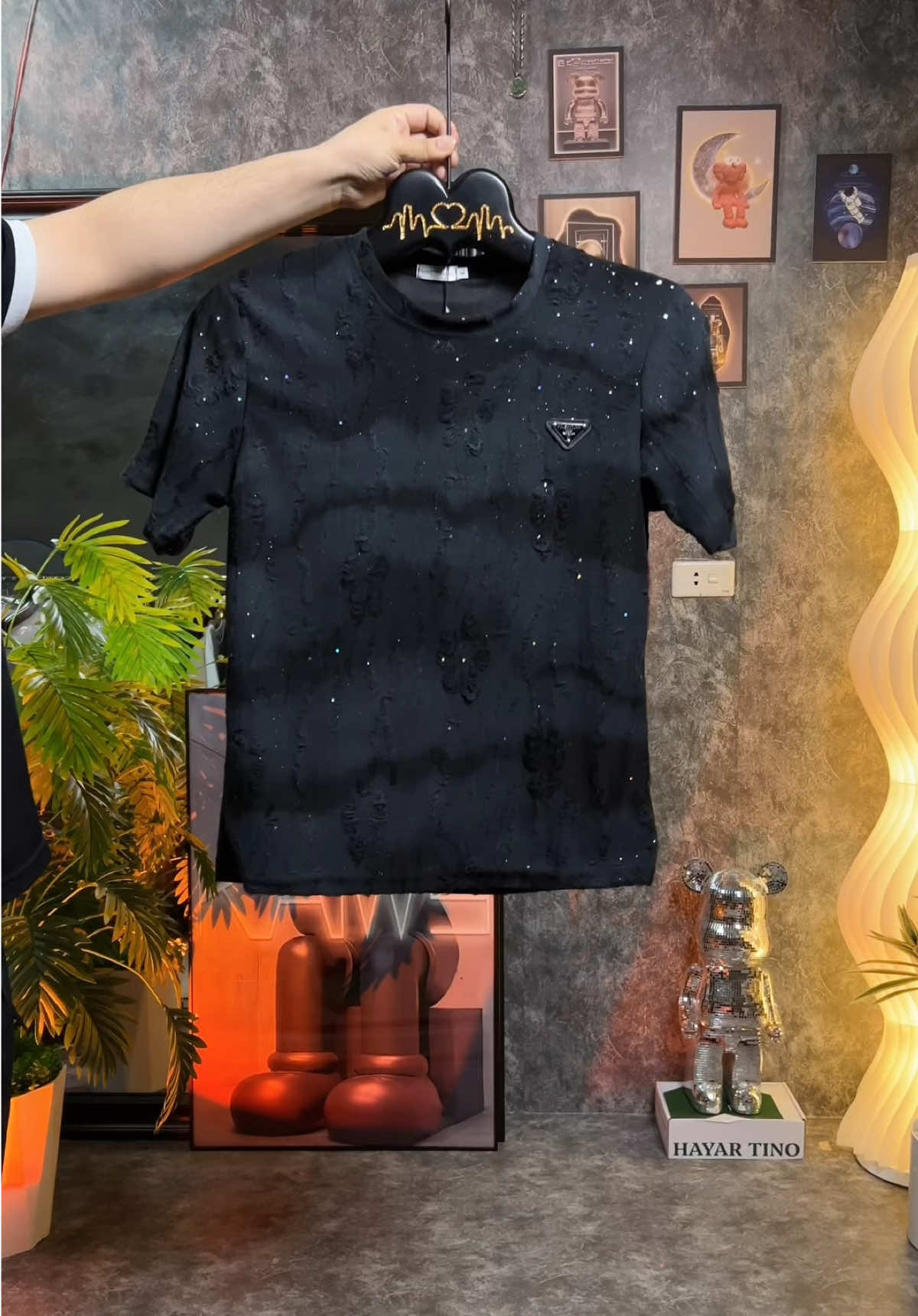 Áo Cộc tay Nam Nữ phong cách Đường phố rách Đính Đá thể thao #aococtay #aococtaynam #aococtaynu #thoitranghottrend #xuhướng 