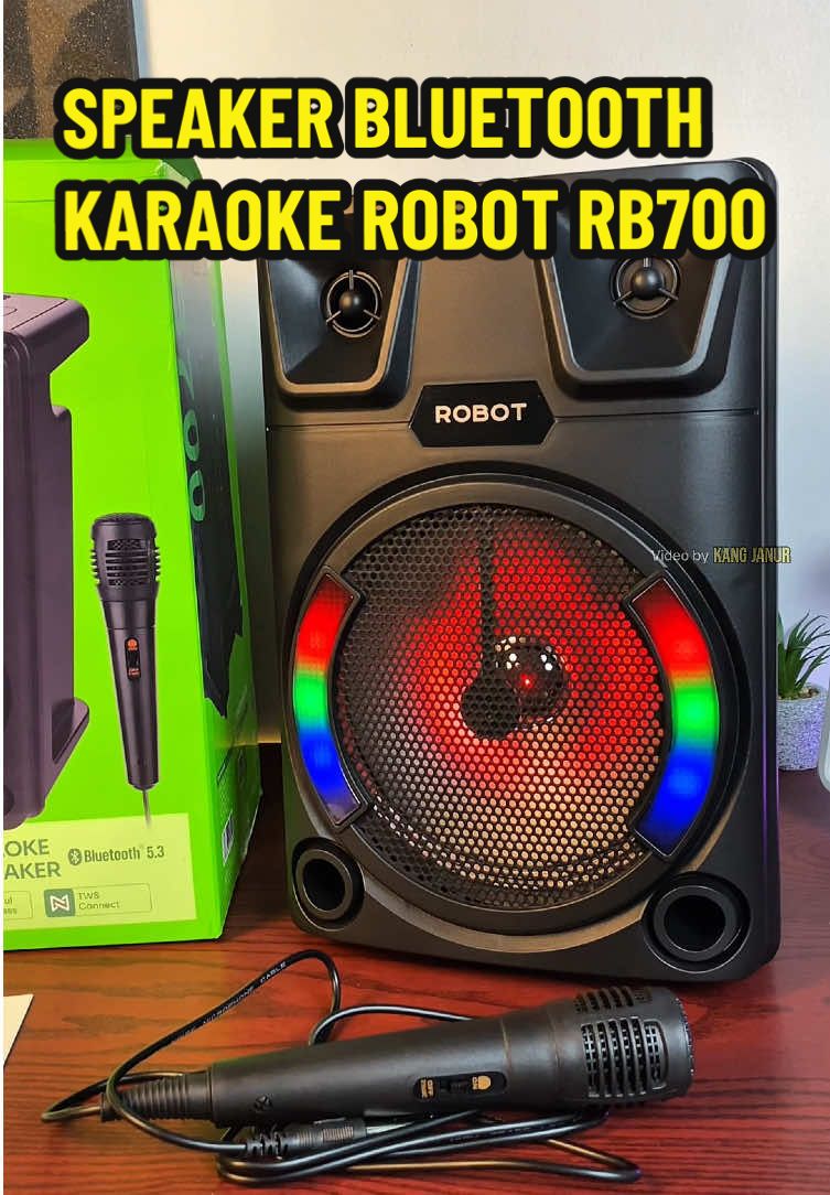 Rekomendasi speaker bluetooth karaoke yang harganya terjangkau banget ini dari Robot tipe RB700, dilengkapi mic kabel dan sudah bergaransi. Checkout sekarang karena stoknya terbatas!  #SpeakerBluetoothKaraoke  #KaraokePortableSet  #SpeakerKaraokeSet  #RobotRB700Speaker  #GuncangPromo1111 
