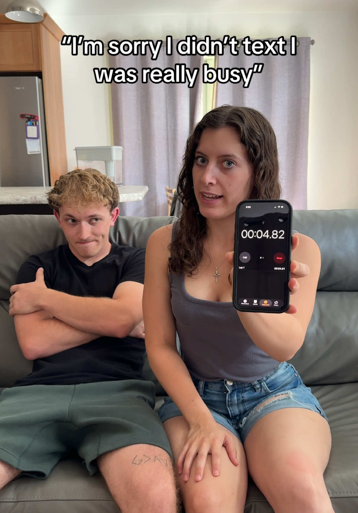 It’s so quick… 😅 #couple #Relationship #couplesgoals #fyp #lukeandalexis 