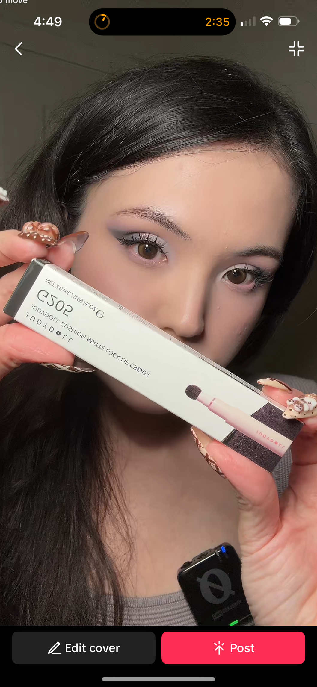 Judydoll cushion lip powder cream that sparkles 👀 lmk what products you like from judydoll! Thank you judydoll for sending this lip product over! #judydollcushionlipcream #judydollmakeup #sparklymakeup #glittermakeup #lipcream 
