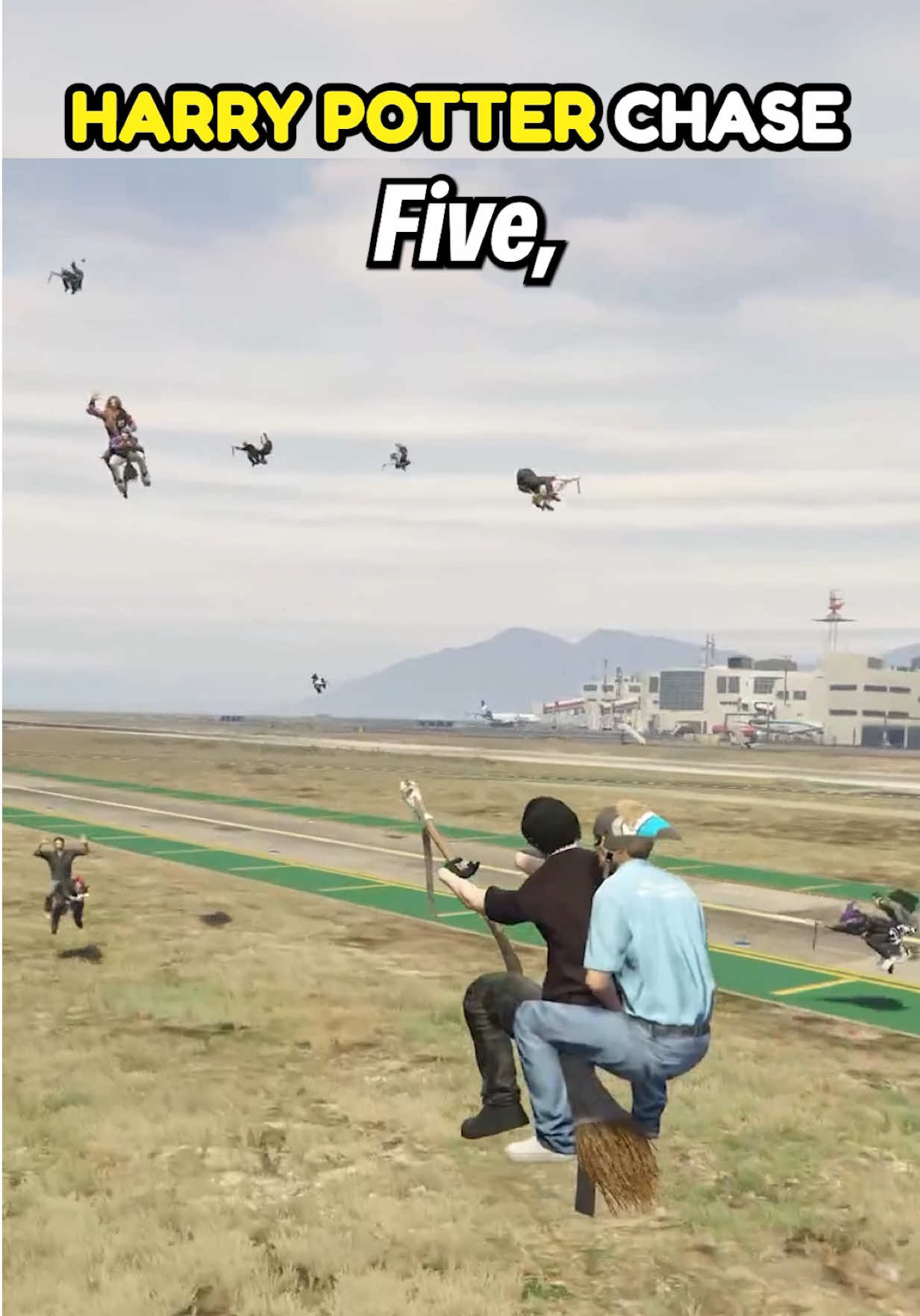 Harry Potter Chase 😂 #gta #gta5 #gta5_funny #gtaclips #gtarp 