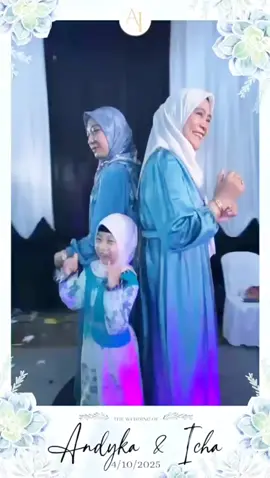 bareng Uti, adek, dan Onty kesayangan 😍 #camera360 #wedding #fyp 