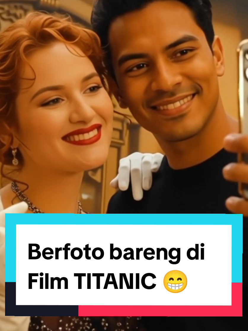 Akhirnya bisa foto bareng 🤩😁 #myheartwillgoon #titanic #titanicmovie 