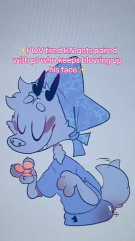 Bro was smoking while wearing his oxygen at home, His nose was still fused shut from the last explosion :(  All he talked about was goin home so he could smoke another cigarette  (for legal reasons this is not real! No one hurts themselves on my watch. We also don’t let them have their lighters sooo…)  #artist #oc #animation #nurse #nursesoftiktok 